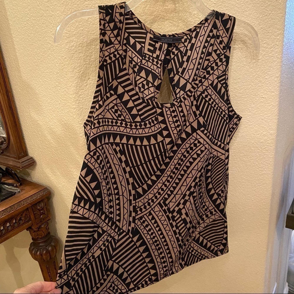 POETRY Pattern Open Back Tank Top - Picture 2 of 5